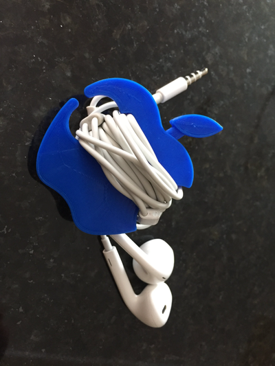 pomme écouteur corde emballage by 3d impression maîtrise centre outils gadgets airpods écouteurs iphone musique câble bambu a1 multi cadeau 3d print model - Mito3D