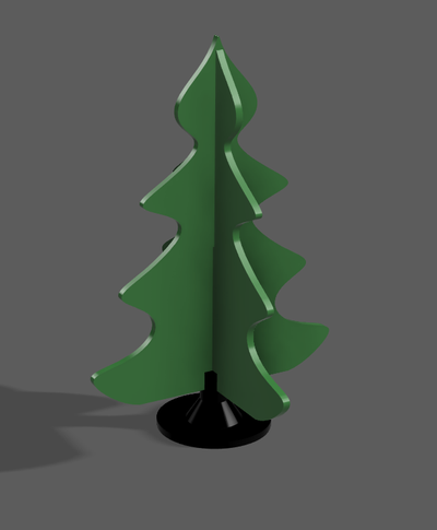 christmas tree slit design by digitallyforgeddesigns household decor decoration 3d print model - Mito3D