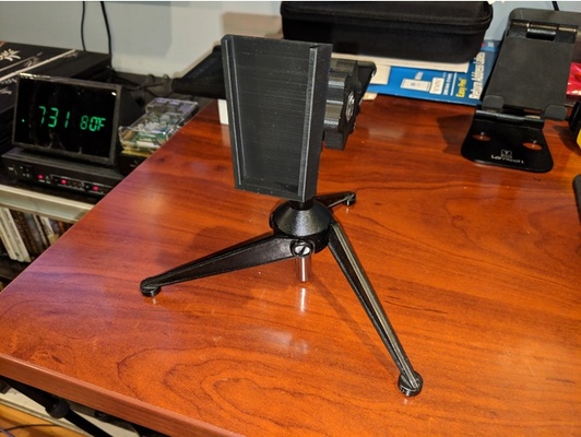 quick disconnect vesa mount 5 8 microphone stand by jaxel tools gadgets microphonestand vesamount 3d print model - Mito3D