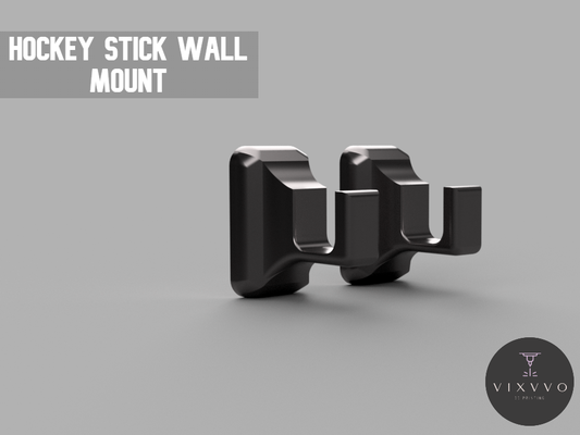 hockey stick wall mount by vixvvo 3d tools stand holer holder 3d print model - Mito3D