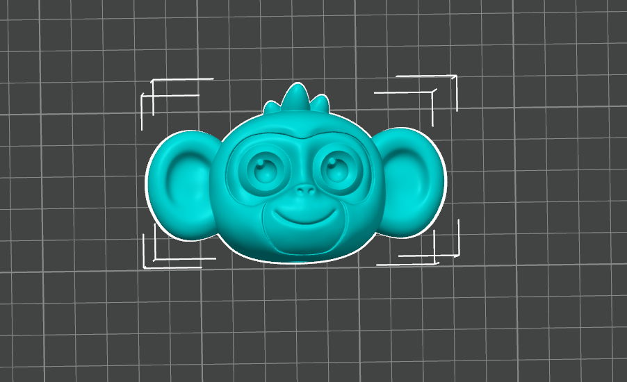 oyuncak maymun baş by gri kanadalı büyücü minyatürler hayvanlar 3D print model - Mito3D