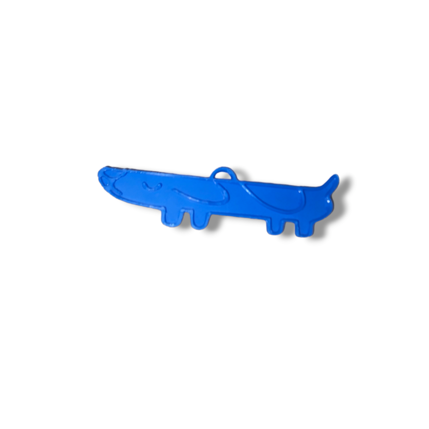 blue ish longdog portachiavi by josephshahen moda modelli blu cane 3D print model - Mito3D