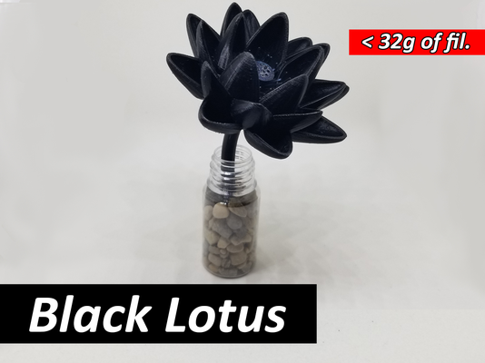 mtg black lotus flower display piece - magic gathering desk toy by themakersphere toys & games mtgaccessories magicthegathering blacklotus desktoy 3d print model - Mito3D