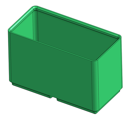 gridfinity basic bin 2x1 7u remixed by c4444 tools organizers 3d print model - Mito3D