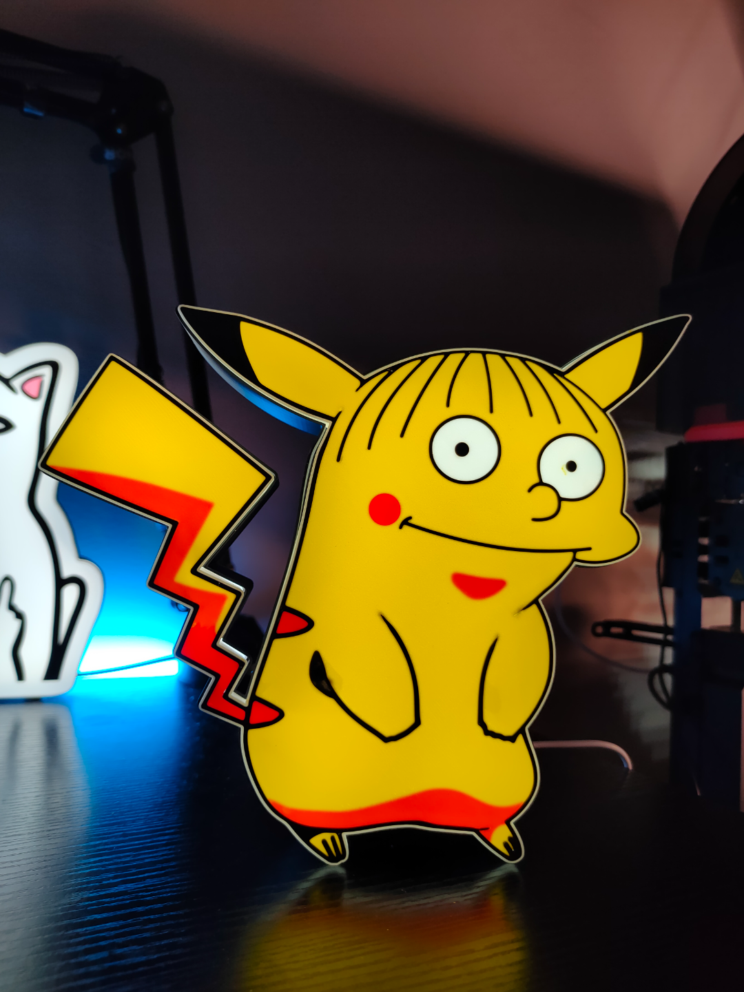 ralfachu ışık kutu by nottooshabbycreations hobi kendin yap elektronik hafif kutu renk led simpsons pikaçu pokemon 3D print model - Mito3D