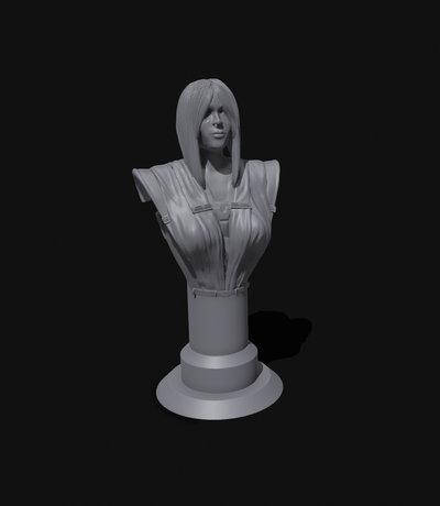 oiseau chanteur cyberpunk 2077 fantôme liberté by makersark3d art sculptures résine buste 3d print model - Mito3D
