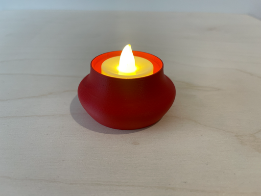 led tea light candle holder by house garden living household decor decore christma lighting home diy decoration gifts 3d print model - Mito3D