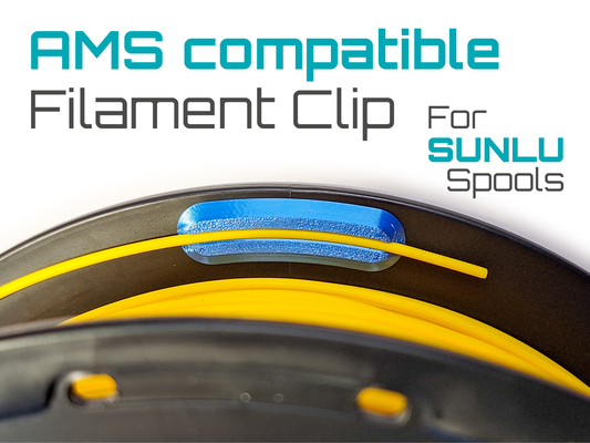 filamento clip sunlu bobina ams compatibile by officina23 3d stampante accessori interno titolare supporto 3d print model - Mito3D