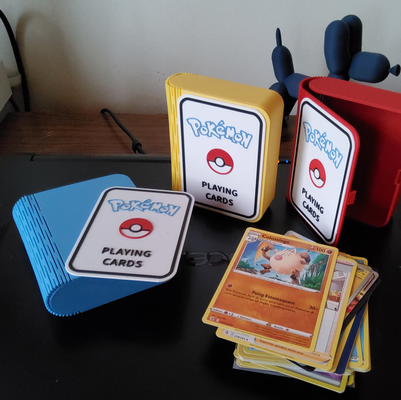 pokemon deck box label by mimi home decoration toys & games cards toy chil kid cartes enfant gift cadeau makerlab 3d print model - Mito3D