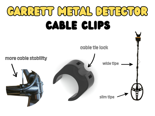 garrett metal detector cable clips holder by dieggs tools machine metaldetector 3d print model - Mito3D
