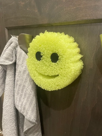 scrub daddy holder cabinet door by jmiller007 household house models scrubdaddy kitchen 3d print model - Mito3D