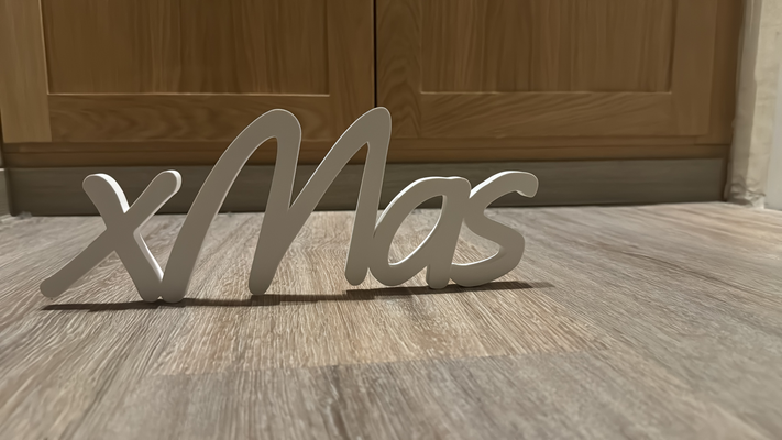 xmas by djhesepe art signs & logos christmas weihnachten schild sign x-mas decoartions dekoration x mas 3d print model - Mito3D