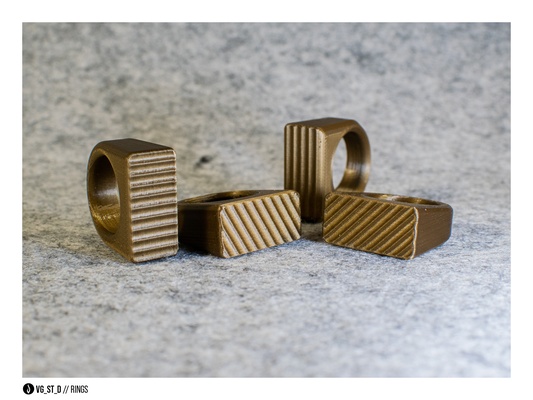 texturas anillos by vladislav moda modelos anillo textura texturado geometrías 3d print model - Mito3D