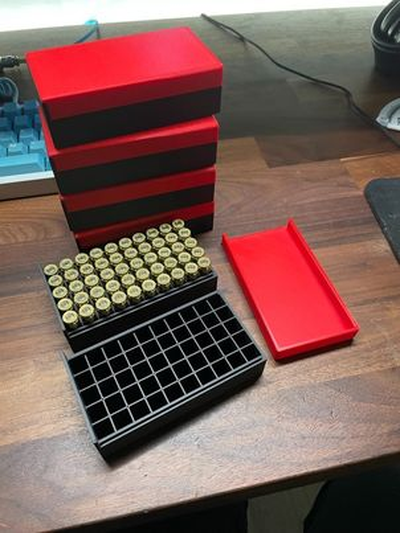 9mm munição caixa compactar by snyperiflex passatempo faça esporte ar livre ammobox 9mmammo 3d print model - Mito3D