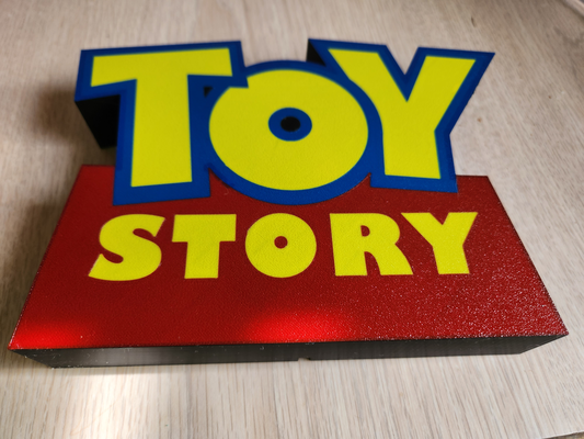 toy story led lamp sign clean profile by pupaeprint art signs & logos fanart toystory pixar ledsign light box smooth firstlayer 3d print model - Mito3D