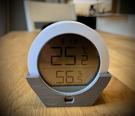 xiaomi mijia bluetooth termometre by henne palyaço ev halkı modeller ayakta durmak sıcaklık nem 3d print model - Mito3D
