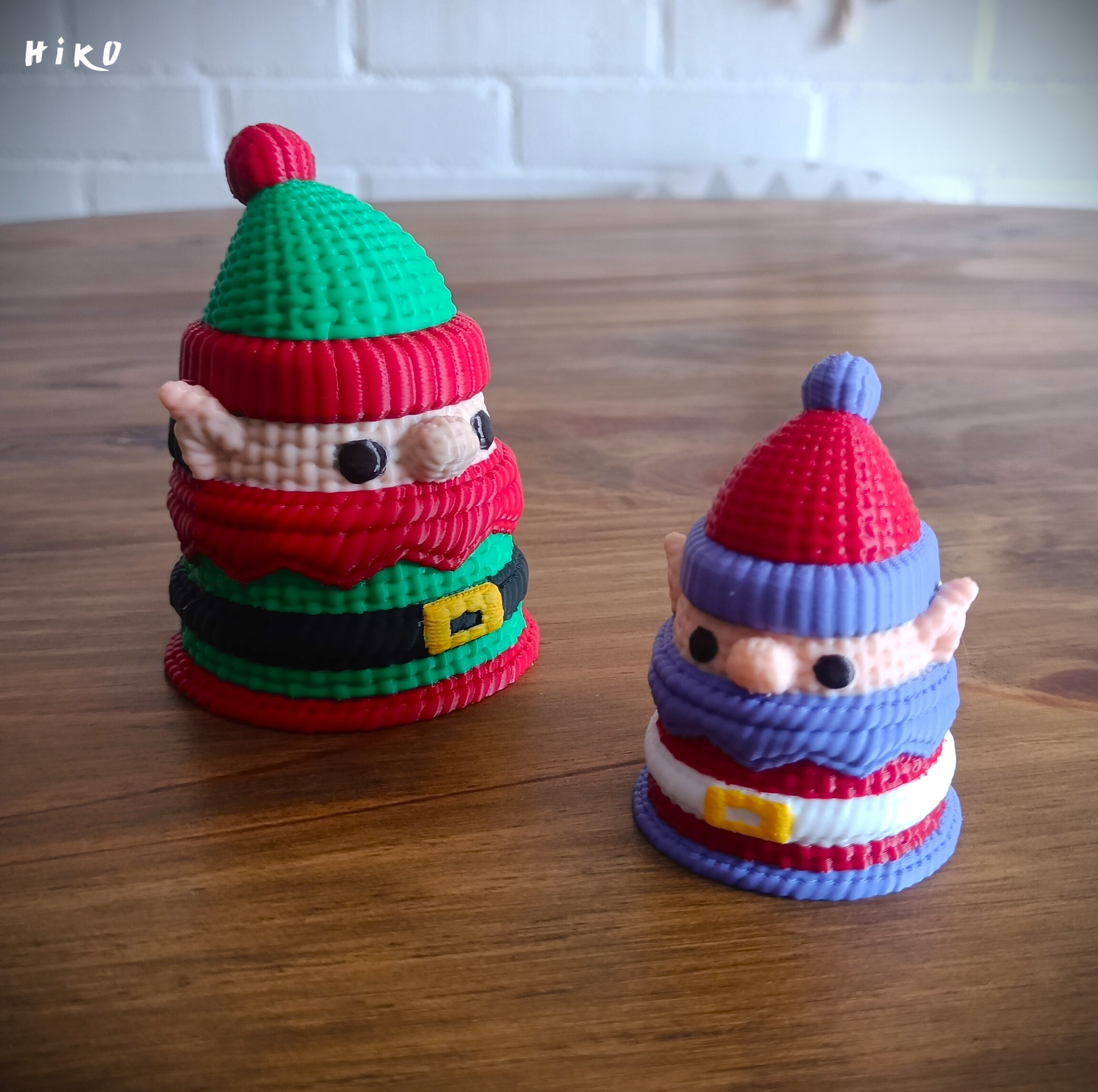 gnom weihnachten gestrickt container by elektrizität 3d haushalt feierlichkeiten duende gnomo fröhlich navidad topf süßigkeiten schüssel wolle häkeln 3D print model - Mito3D