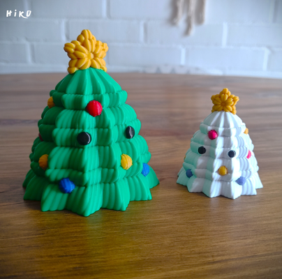 christmas tree - knitted container by hiko 3d household festivities merry arbol de navidad star knit wool crochet pot candy bowl 3d print model - Mito3D
