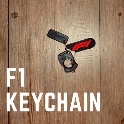f1 keychain - racing fans pride by firedragon3d hobby & diy sport outdoors fan 3d printed memorabilia 3d print model - Mito3D
