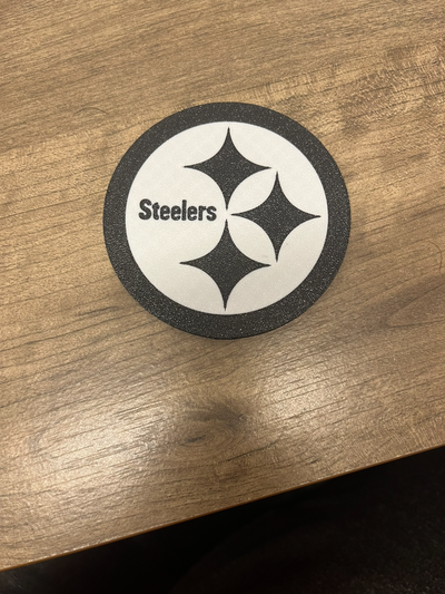 steelers coaster by cf3d designs household house models 3d print model - Mito3D
