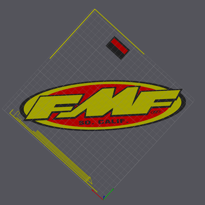 fmf 2d sign by wagzprintz art wagz fmfracing dirtbike offroad mx enduro 2dart 3d print model - Mito3D