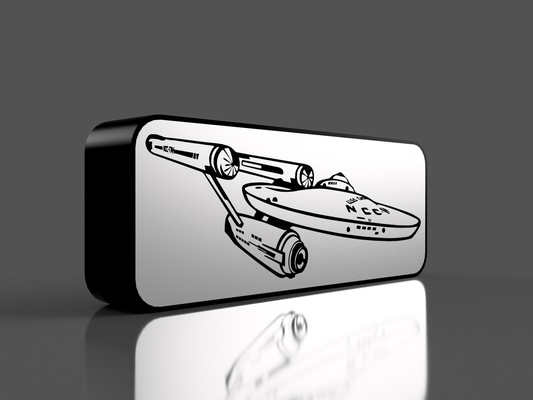 star trek enterprise 1701 lightbox by scubafan hobby & diy electronics sci fi sci-fi kirk 3d print model - Mito3D