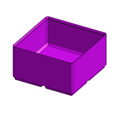 gridfinity basic bin 2x2 6u remixed by c4444 tools organizers 3d print model - Mito3D