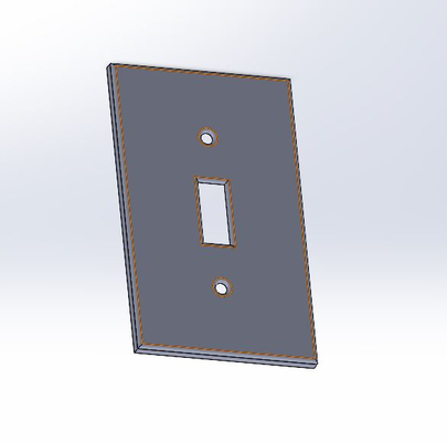 simple light switch cover by tim135 household decor home lightswitch lightswitchcover 3d print model - Mito3D