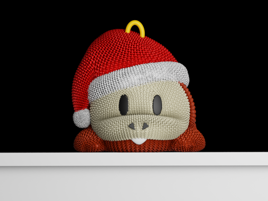 fuecoco weihnachten ornament by snk3dd haushalt feierlichkeiten pokémon häkeln 3d print model - Mito3D