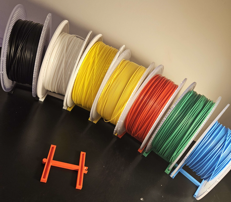 bambu filament halter unterstützung by schatztruhe 3d drucker zubehör dekor büro veranstalter 3d print model - Mito3D