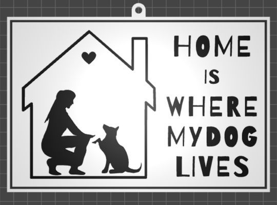 hc home sign 03 by archiale household decor house homedecor decorfamily family friends cat dog pet dogs dogowner rommate student gift giftideas university party partydecor fun funny funnysign makemysign idea giftidea parties love pets pethome accessories 3d print model - Mito3D