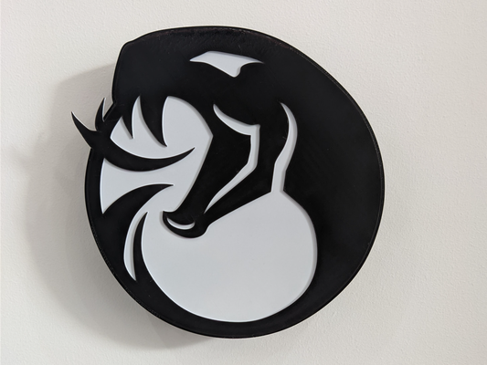 serpente lightbox by sitero arte segni loghi uroboros guidato lampada cartello logo 3d print model - Mito3D