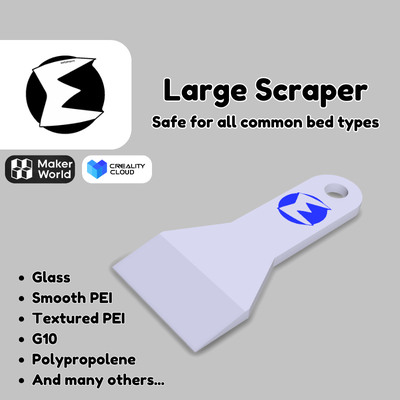 large scraper by elijahspirit 3d printer accessories tool big easy test 3d print model - Mito3D