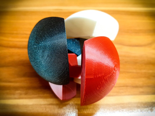 magia pelota rompecabezas by creativo minerx juguetes juegos 3d print model - Mito3D