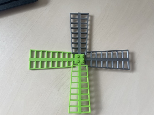 brick windmill leaf by t stk toys & games mlyn vetrny 3d print model - Mito3D
