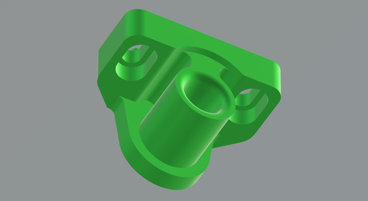 impression tête tube guider améliorer x1 by drewq5 3d imprimante pièces bowden erreur filament 3d print model - Mito3D