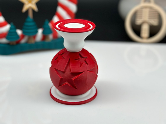 christmas candle holder by sk07 skipper07 household festivities chrismas 2023 3d print model - Mito3D