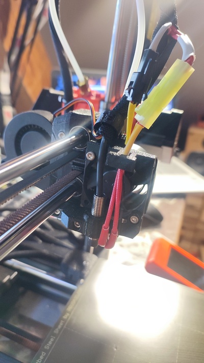 prusa mini hotend connector cable holder by jpokorny12 3d printer accessories mod prusaminimod 3d print model - Mito3D