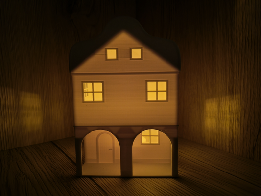 house v7 by hroshiprint ev halkı dekor ışık kent noel 3d print model - Mito3D