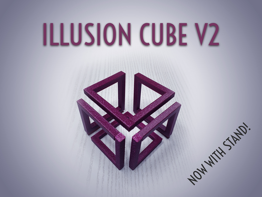 illusione cubo by jaatinen3d domestico arredamento infinito decorazione decorativo 3d print model - Mito3D