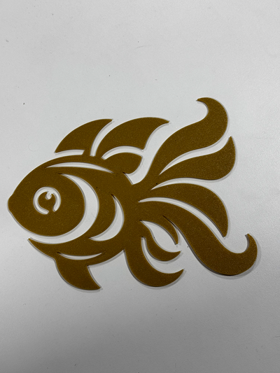 animais estimação parede arte peixinho dourado by david abraçando 2d peixe 2dart 3d print model - Mito3D