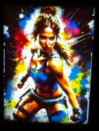 2dart litofania pronto azione collezione carta no1 bambu laboratorio telaio by statusd112 arte 2d immagine combattente wrestling decorazione luce bundle schermo astuccio guaina litografia cmyk 3d print model - Mito3D