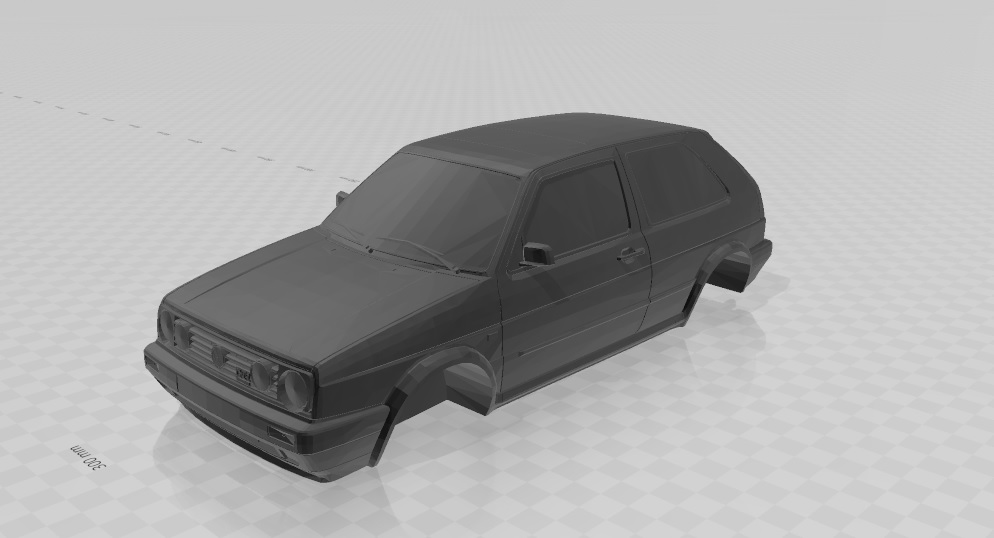 golf mk2 model vücut by portakal hobi kendin yap robotik 3d ii rc gti vw volkswagen araba uzak ufuk oto vwgolf motor sporları forza golfmk2 golf2 fh5 kuvvet ufku 3D print model - Mito3D