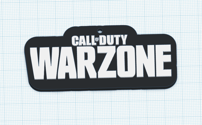 cod warzone keychain logo by orangess tools gadgets duty of game gaming chain key call callofduty 3d print model - Mito3D