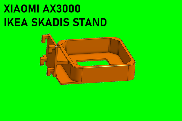 xiaomi ax3000 1800 skadis stand by gustavooooo tools organizers wall 3d print model - Mito3D