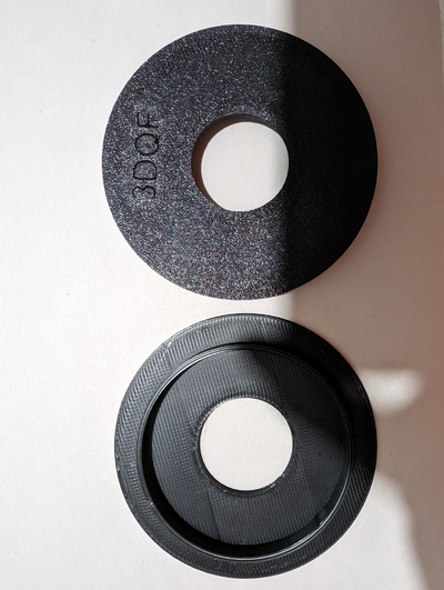 spooler centering disc 3dqf filament spool remixed by monki77 3d printer accessories holder mk19 3d print model - Mito3D