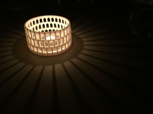 kolosseum by tomheadley miniaturen architektur tee licht 3d print model - Mito3D