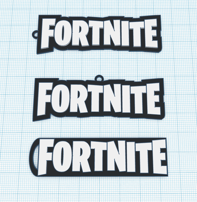 fortnite keychains by orangess tools gadgets key chain keychain accessories accessory fort nite logo game privesek klice hra epic games epicgames 3d print model - Mito3D