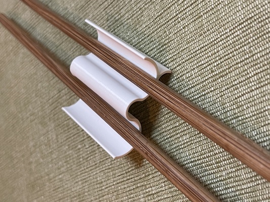 minimalist sushi chopstick tray by race85com household house models holder stick chopsticks 3d print model - Mito3D