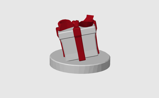 christmas gift box by wikiwada household festivities wrap santa 3d print model - Mito3D